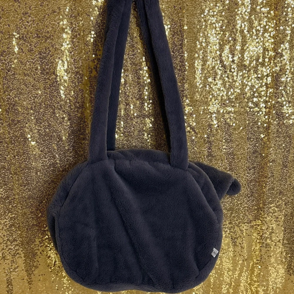 Playful Gray  and Purple Character Bag